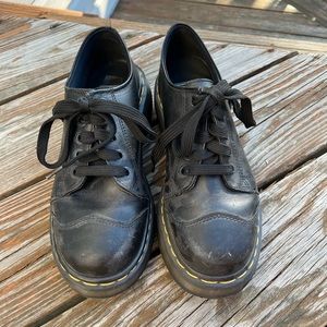 Dr. Martens black platform shoes #8651